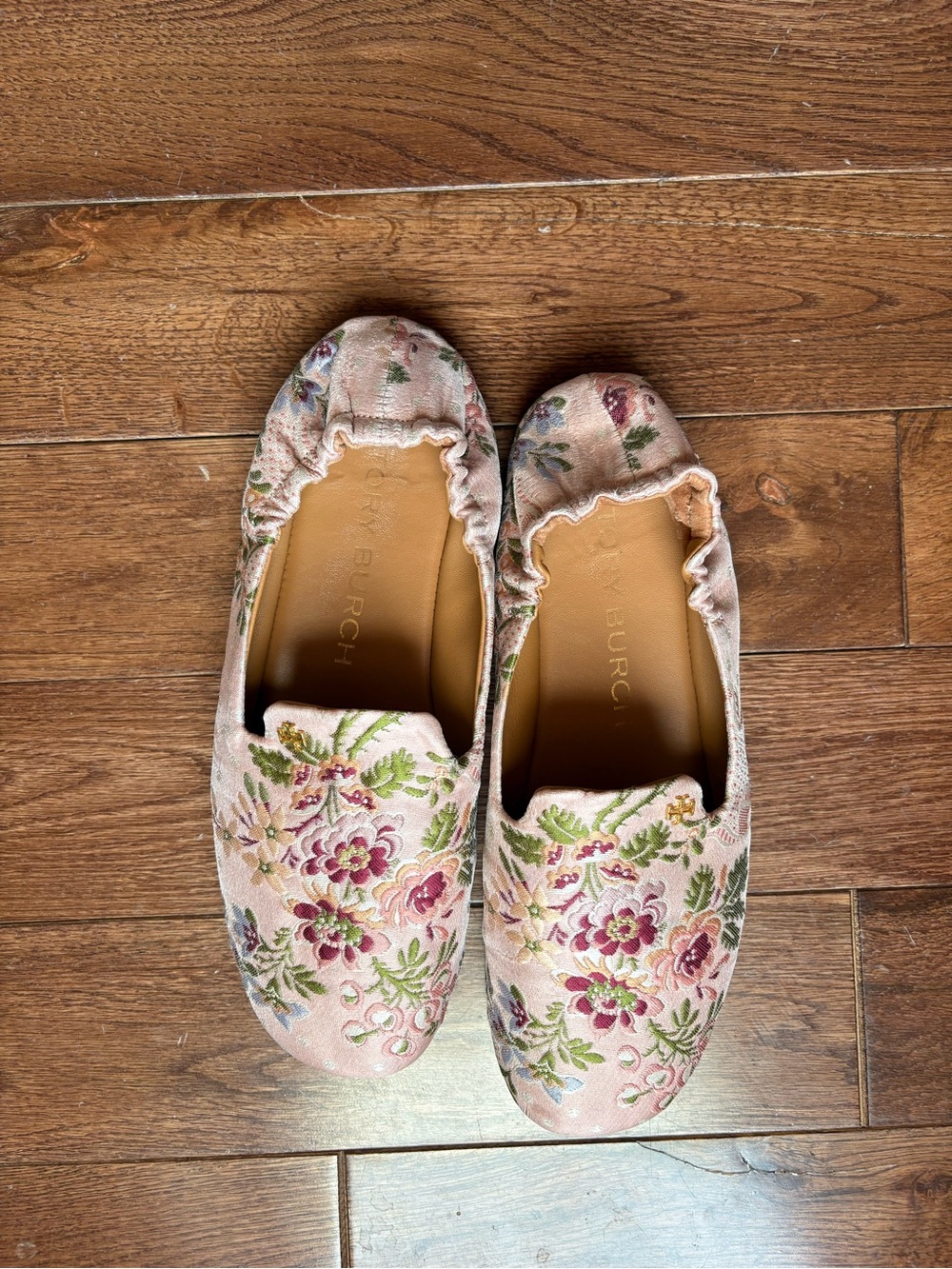 Tory Burch Floral Garden Jaquard Flats